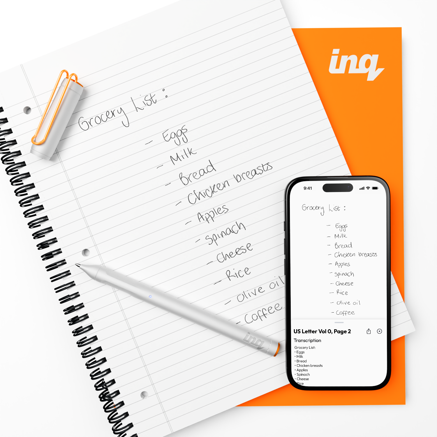 inq writing set