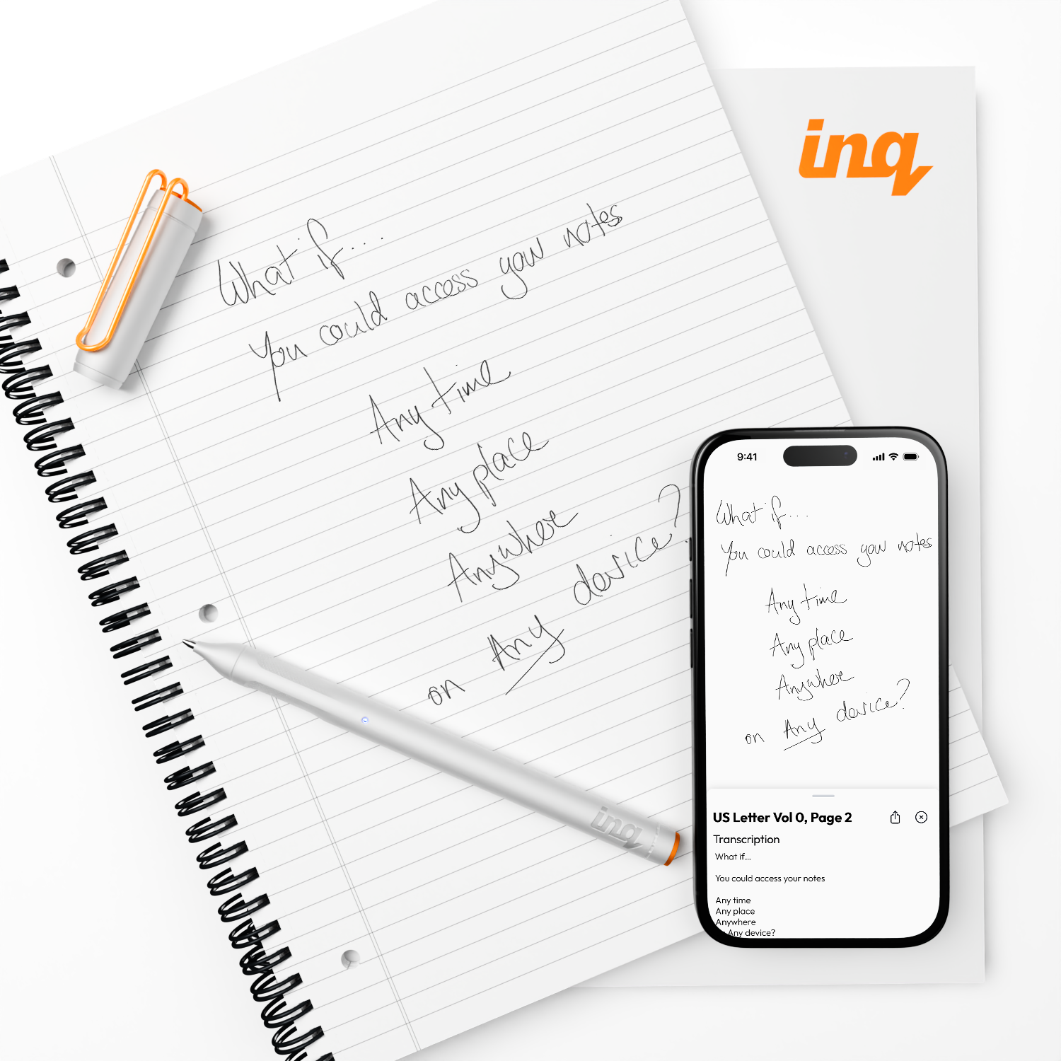 inq writing set