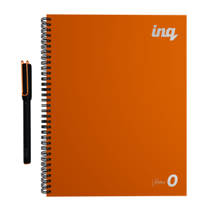inq Smart Pen Black & Orange A5 Smart Paper Spiral Notebook Writing Set