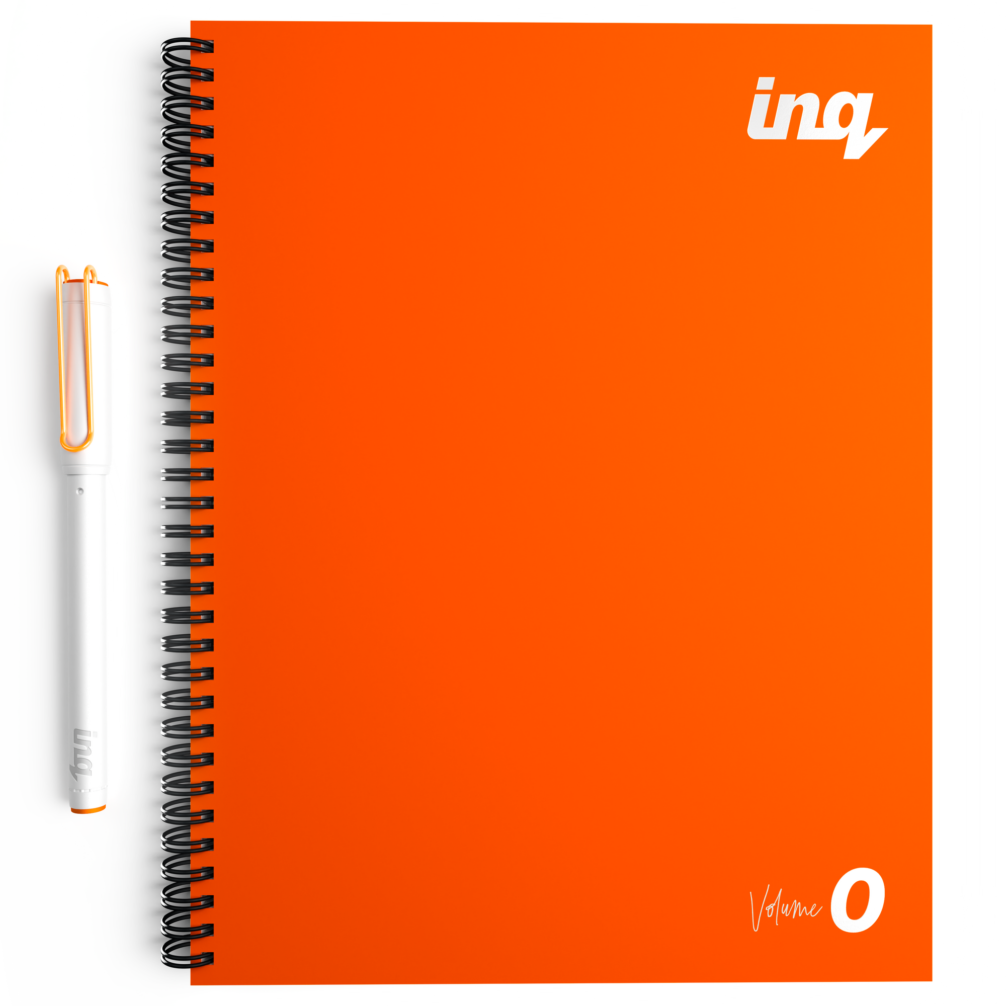 inq Smart Pen White & Orange A5 Smart Paper Spiral Notebook Writing Set